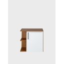 Ver imagem 4 de Gabinete para Banheiro com Espelheira 50cm MDF Freijo com Branco Moscou - On Móveis