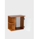 Ver imagem 6 de Gabinete para Banheiro com Espelheira 50cm MDF Freijo com Branco Moscou - On Móveis
