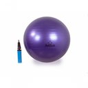 Ver imagem 3 de Bola Suíça para Pilates Inflável com Bomba Anti-Burst 65cm Roxa Arktus