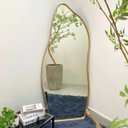 Ver imagem 3 de Espelho Orgânico Corpo Inteiro 170cm com Moldura em Alumínio:dourado