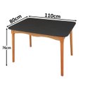 Ver imagem 7 de Jogo de Jantar Colonial Brisa Mesa 110x80cm 04 Cadeiras Mel, Rustico Top:mel Tampo Preto