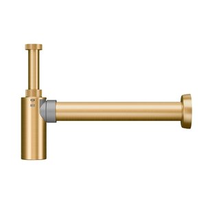 Sifão de Parede para Lavatório Top Ouro Escovado Cod. 00322672 Sap 90003226072 Docol