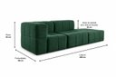 Ver imagem 4 de Sofá Modular 3 Lugares Linho Verde Sofá na Caixa 258cm