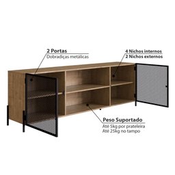 Rack Industrial York para TV de até 70 - Vermont/Preto - 3