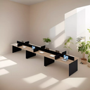 Ver imagem 1 de Mesa Estação de Trabalho 12 Lugares 5.40x1,20 Atacadão Moveis Escritório