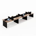 Ver imagem 2 de Mesa Estação de Trabalho 12 Lugares 5.40x1,20 Atacadão Moveis Escritório