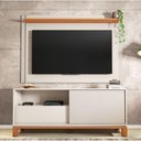 Ver imagem 2 de Bancada Rack com Painel para Tv até 55 Polegadas Jace Bege