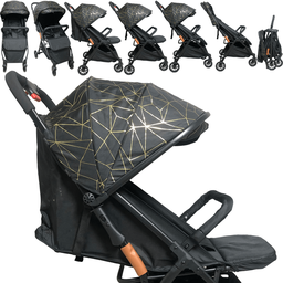 Carrinho de Bebe para Passeio Berço Compacto Zippy Toys Black - 3