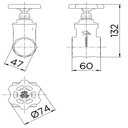 Ver imagem 2 de Registro de Gaveta Europa 1.1/4" Bruto Docol