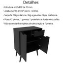 Ver imagem 5 de Gabinete com Cuba para Banheiro Bn3600x37 Preto Tecno Mobili