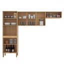Ver imagem 3 de Cozinha Compacta Versalhes 9 Portas com Vidro Freijó/soft - Kits Paraná