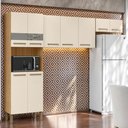 Ver imagem 1 de Cozinha Compacta Versalhes 9 Portas com Vidro Freijó/soft - Kits Paraná