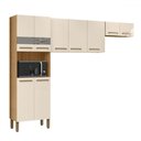 Ver imagem 2 de Cozinha Compacta Versalhes 9 Portas com Vidro Freijó/soft - Kits Paraná