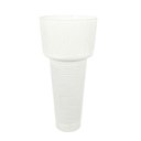 Ver imagem 1 de Vaso Decorativo em Vidro Branco G 45x21cm