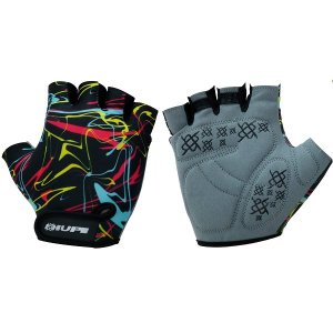 Luva Ciclismo Bike Masculino Feminino Dedo Curto Hupi Mix Preto