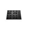 Cooktop Atlas 4 Bocas Utop com Mesa de Vidro Preto - Bivolt - 1