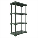 Ver imagem 2 de Estante 4 Prateleiras Poly Verde/Alecrim