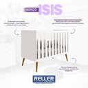 Ver imagem 3 de Kit Gêmeos Berço Americano Isis Branco com Colchões Supreme - Reller Móveis