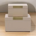 Ver imagem 2 de Kit Caixa em MDF com Revestimento em PU - Bege