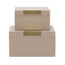 Ver imagem 1 de Kit Caixa em MDF com Revestimento em PU - Bege