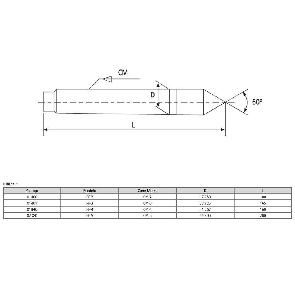 Ponto Fixo Hss para Torno - Modelo Pf-4 - Cm-4 - 160mm - 3