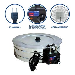 Fritadeira Industrial Elétrica Tacho 7l com Tampa - 3