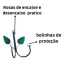 Ver imagem 4 de Cabide de 2 Ganchos em Ferro / Porta Toalha 2 Ganchos em Ferro / Varias Cores:verde