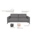 Ver imagem 4 de Sofa 3 Lugares 230Cm Pes Imbuia Veludo Henry 