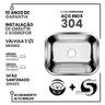 Tanque Inox American Steel 50x40 - Sobrepor e Embutir - 2