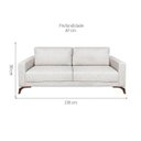 Ver imagem 3 de Sofá 2 Lugares 190cm Veludo Henry Sofáni