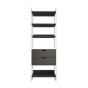 Ver imagem 2 de Modulo Closet Industrial com Gaveta Ferro Branco Preto