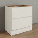 Ver imagem 1 de Balcão 80cm com Tampo 100% MDF 02 Gavetas Fineze