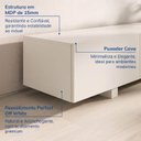 Ver imagem 6 de Rack Ripado com Painel para TV até 60 Polegadas 160CMX230CM Aruá CabeCasa MadeiraOriginals Offwhite
