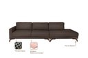Ver imagem 4 de Sofa 6 Lugares com Chaise Pes Imbuia Henry