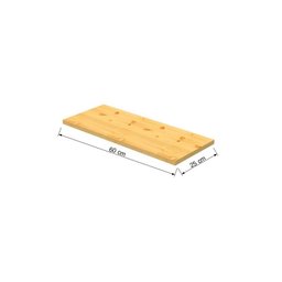 Painel Madeira Pinus Maciça 60x25x1,8cm Natural Eco - 3