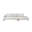 Ver imagem 2 de Sofa 2 Lugares 337Cm Com Chaise Pes Em Imbuia Veludo 