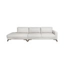 Ver imagem 2 de Sofa 2 Lugares 337cm com Chaise Pes em Imbuia Veludo