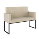 Ver imagem 7 de Kit Sofá 2 Lugares + 2 Poltronas para Recepção Sala Balaqui Cor:bege Bege