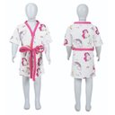 Ver imagem 1 de Roupão de Banho Infantil de 4 a 10 Anos Unicórnio - M - 6 a 8 Anos