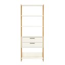 Ver imagem 1 de Estante Multiuso Componível 73,5cm 5 Prateleiras 2 Gavetas 100% Mdf E91 Pradel Móveis