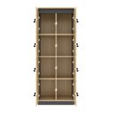 Ver imagem 5 de Armário Locker Guarda Volume 60x160cm 8 Portas com Chave ME4202 Marrom/Amêndoa/Preto