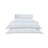 Jogo de Cama Bordado 200 Fios 100% Algodão Queen Size Palha 4 Peças - 1