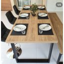 Ver imagem 6 de Mesa Estilo/Modelo Industrial com 2 Bancos (2,20 x 0,90)