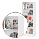 Ver imagem 6 de Estante de Livros 54CMX180CM 4 Prateleiras Clarice Branco