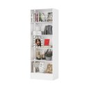 Ver imagem 7 de Estante de Livros 54CMX180CM 4 Prateleiras Clarice Branco