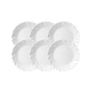 Ver imagem 1 de Kit 6 Pratos de Sobremesa Duralex Opaline Pétala 5344 - 164