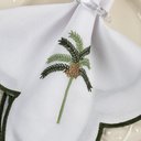 Ver imagem 2 de Jogo Americano Sousplat Mesa Posta Bordado Guardanapo 12 Peças:Tropical