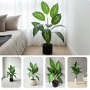 Ver imagem 1 de Conjunto 8 Arbustos Filodendro Artificiais Planta Permanente Folhagem Duradoura Decoração Realista