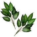 Ver imagem 4 de Conjunto 8 Arbustos Filodendro Artificiais Planta Permanente Folhagem Duradoura Decoração Realista