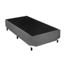 Ver imagem 4 de Cama Box Solteiro Suede Cinza + Colchão Espuma D20 Bambo Branco Bueno Sono (52x78x188)